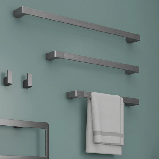 Origins Pirenei 450mm Towel Rail - Gunmetal - PI21/45-81 - Envy Bathrooms Ltd