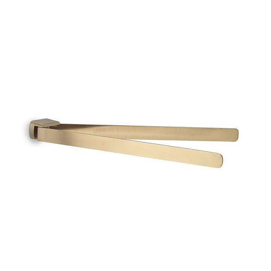 Origins Pirenei Double Swing Towel Rail - Brushed Gold - Envy Bathrooms Ltd