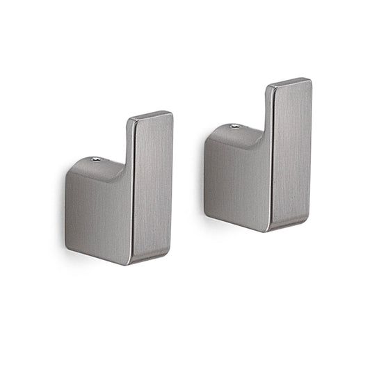 Origins Pirenei Hook x 2 - Brushed Nickel - Envy Bathrooms Ltd