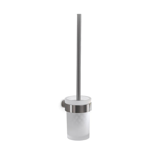 Origins Pirenei WC Brush Set Wall Mounted - Brushed Nickel - Envy Bathrooms Ltd