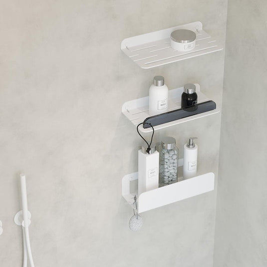 Quick Deep Shower Shelf - White - Envy Bathrooms Ltd