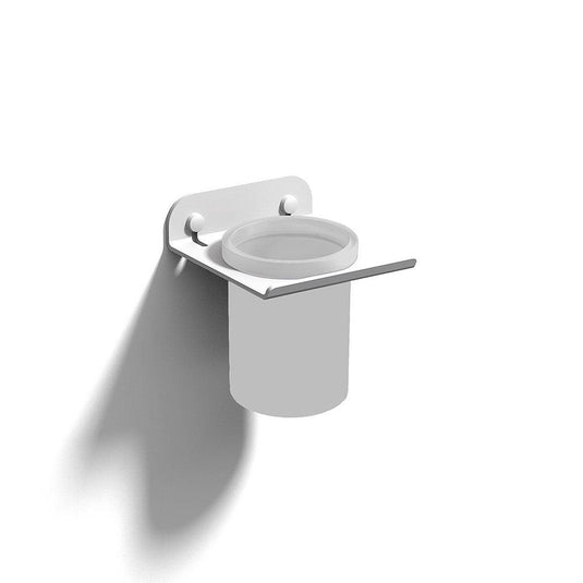 Quick Large Tumbler - White/White Frosted - Envy Bathrooms Ltd