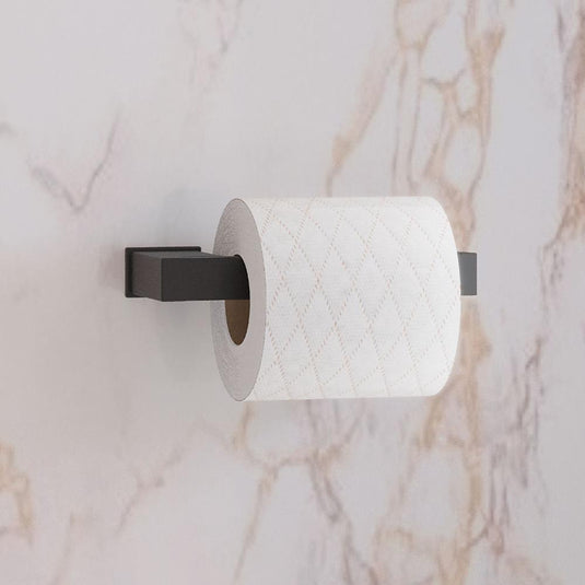 Origins S Cube Open Toilet Roll Holder - Black - Envy Bathrooms Ltd