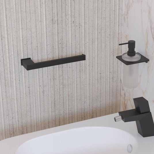 Origins S Cube Soap Dispenser - Black - Envy Bathrooms Ltd