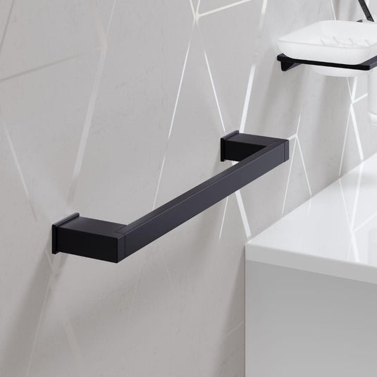 Origins S Cube Towel Rail 50cm - Black - Envy Bathrooms Ltd