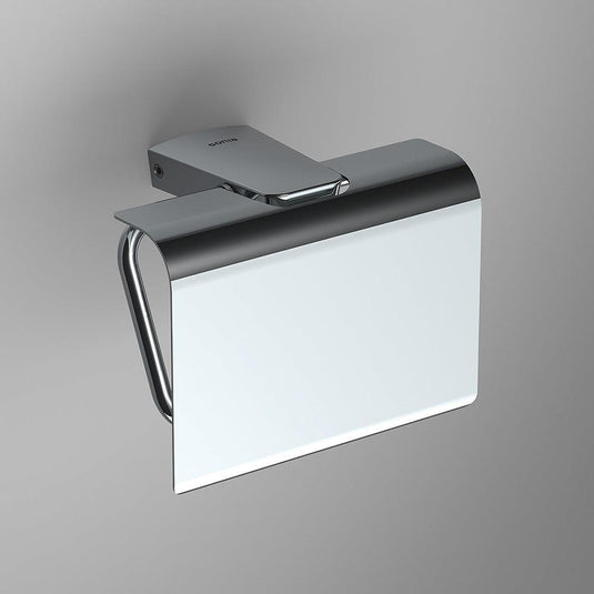 Origins S6 Toilet Roll Holder with Flap - chrome - Envy Bathrooms Ltd
