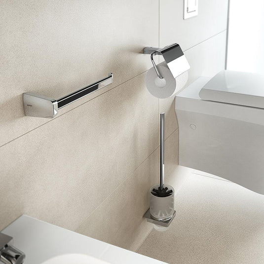 Origins S6 Toilet Roll Holder with Flap - chrome - Envy Bathrooms Ltd