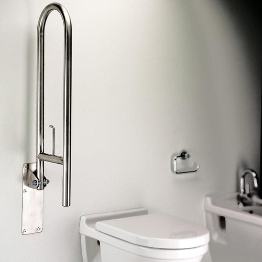 Origins Safety Swing Bar - Brushed Stainless Steel - Envy Bathrooms Ltd