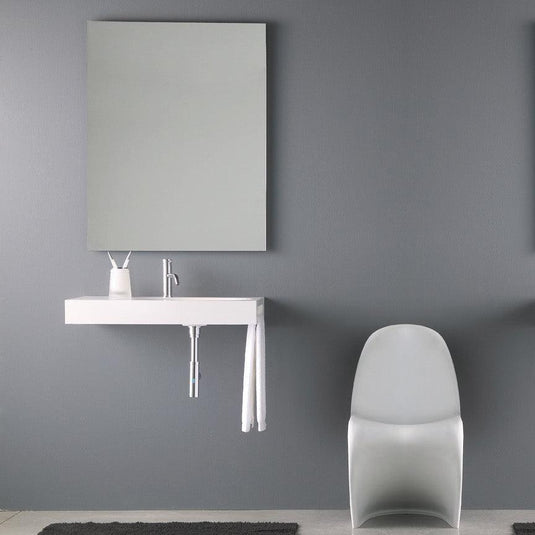 Origins Slim 80 x 80cm Square Mirror - Envy Bathrooms Ltd