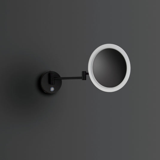Origins Sloane Round LED Magnifying Mirror - Black - SLN-017302-BK - Envy Bathrooms Ltd