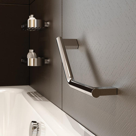 Origins Sonia Lux Angled Grab Bar - Chrome - Envy Bathrooms Ltd