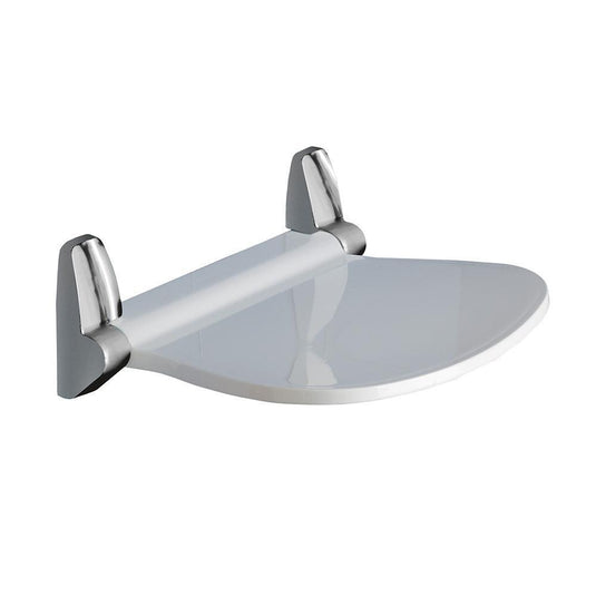 Origins SOUND Shower Seat - White/Chrome - Envy Bathrooms Ltd