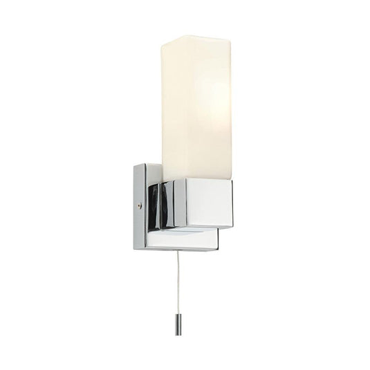 Square Bathroom Wall Light - Chrome - Envy Bathrooms Ltd