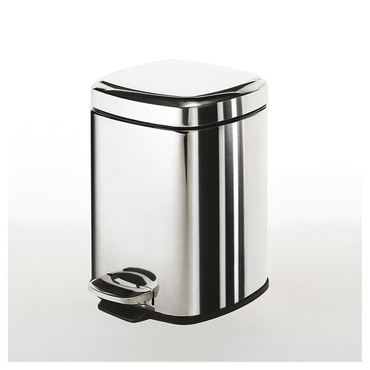 Origins Square Pedal Bin 3L Soft Close - Polished - Envy Bathrooms Ltd