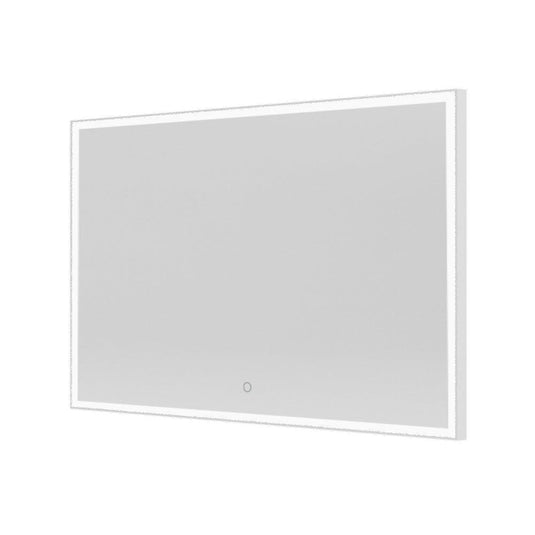 Origins Tate 120 x 70cm Rectangular Light Mirror - White - Envy Bathrooms Ltd