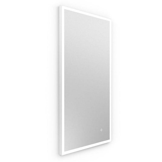 Origins Tate 40 x 80cm Light Mirror - White - Envy Bathrooms Ltd