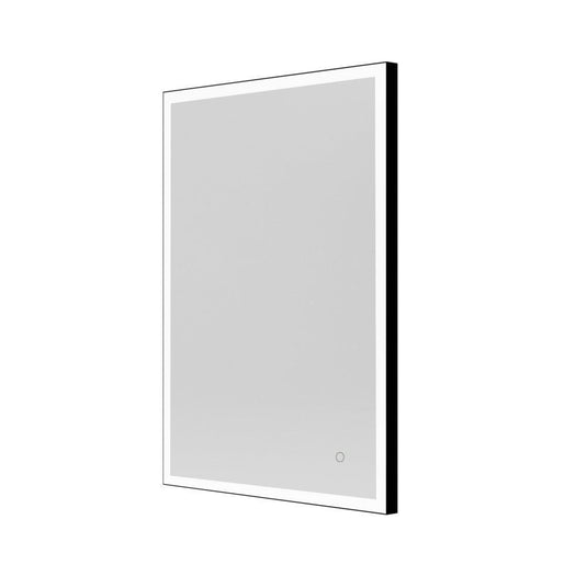 Origins Tate 60 x 80cm Rectangular Light Mirror - Black - Envy Bathrooms Ltd