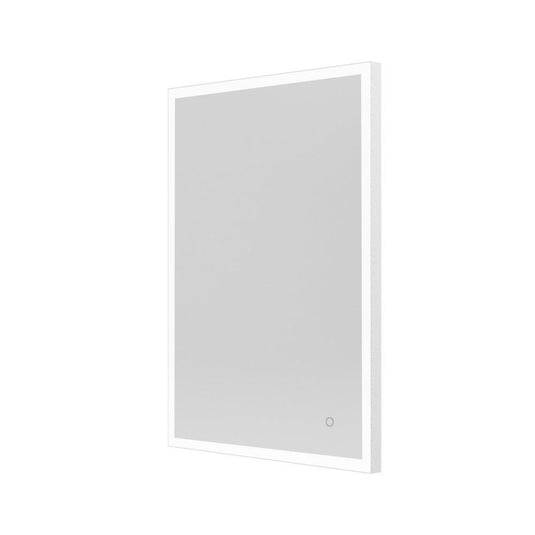 Origins Tate 60 x 80cm Rectangular Light Mirror - White - Envy Bathrooms Ltd