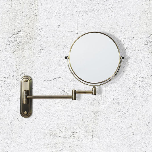 Origins Taylor Reversible 5x Magnifying Wall Mirror - Aged Brass - Envy Bathrooms Ltd