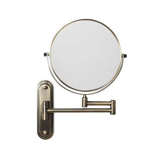 Origins Taylor Reversible 5x Magnifying Wall Mirror - Aged Brass - Envy Bathrooms Ltd