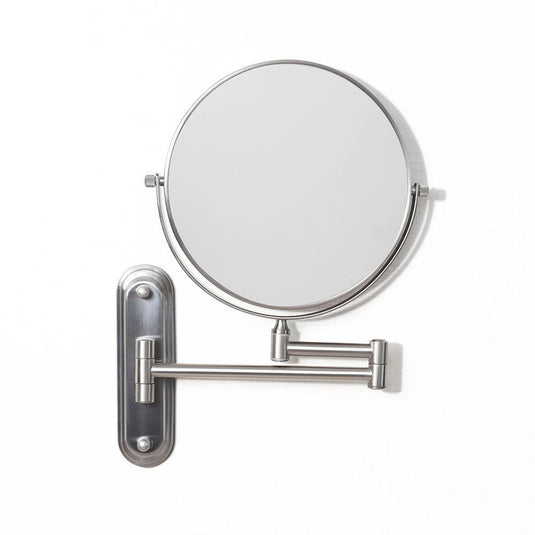 Origins Taylor Reversible 5x Magnifying Wall Mirror - Brushed Nickel - Envy Bathrooms Ltd