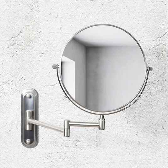 Origins Taylor Reversible 5x Magnifying Wall Mirror - Brushed Nickel - Envy Bathrooms Ltd