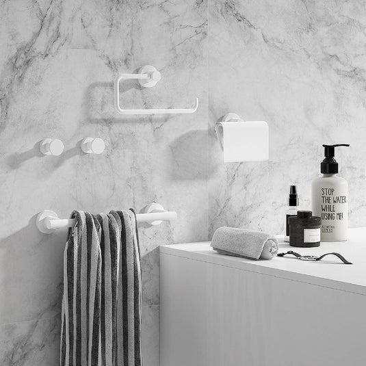 Tecno Project Fixed Towel Bar - White - Envy Bathrooms Ltd