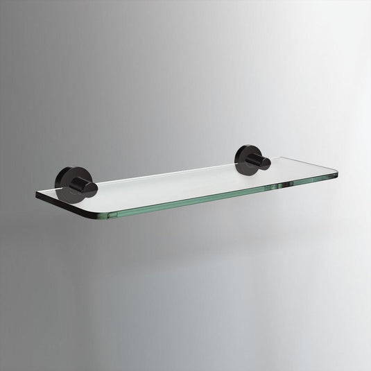 Origins Tecno Project Glass Shelf 50cm - Black - Envy Bathrooms Ltd