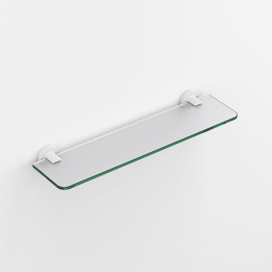 Origins Tecno Project Glass Shelf 50cm - White - Envy Bathrooms Ltd