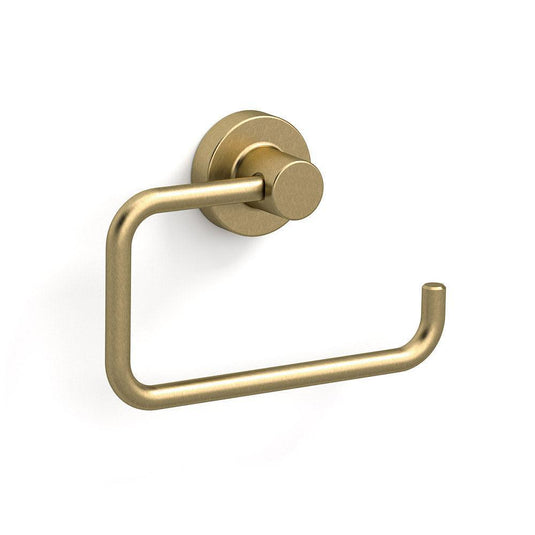 Origins Tecno Project Open Toilet Roll Holder - Brushed Brass - Envy Bathrooms Ltd
