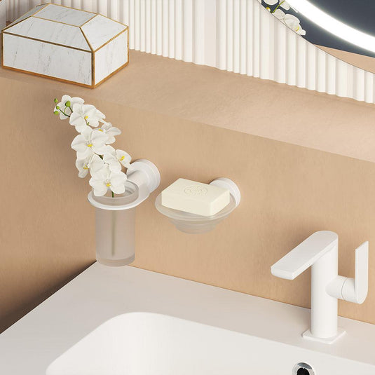 Origins Tecno Project Soap Dispenser - White - Envy Bathrooms Ltd