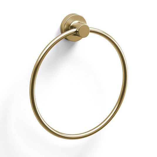 Origins Tecno Project Towel Ring - Brushed Brass - Envy Bathrooms Ltd
