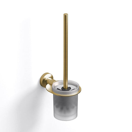 Origins Tecno Project WC Brush Set - Brushed Brass - Envy Bathrooms Ltd