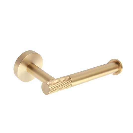 Origins Turner Open Toilet Roll Holder - Brushed Brass - Envy Bathrooms Ltd
