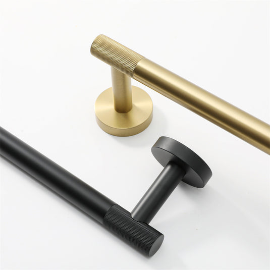 Origins Turner Towel Rail 35cm - Brushed Brass - Envy Bathrooms Ltd