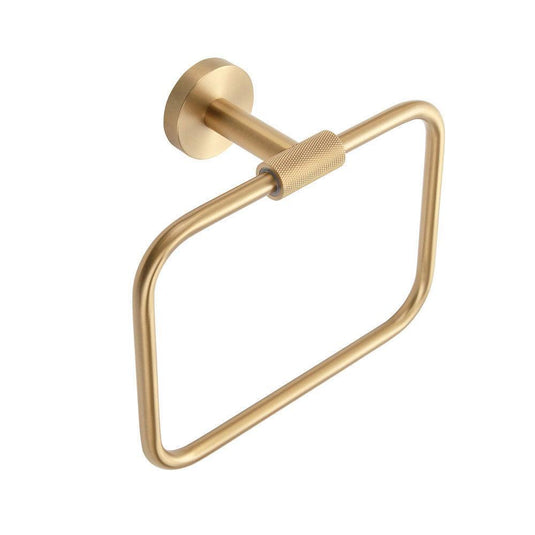 Origins Turner Towel Ring - Brushed Brass - Envy Bathrooms Ltd
