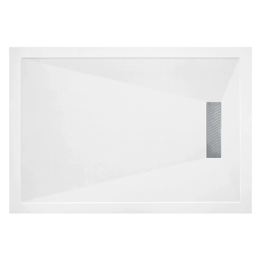 Poppy 25mm Linear 1700x800mm Slim Rectangular Tray & Waste - RUBY106238 - Envy Bathrooms Ltd