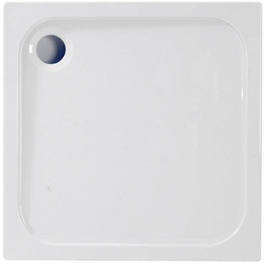 Poppy 45mm Low Profile 760x760mm Square Tray & Waste - RUBY104317 - Envy Bathrooms Ltd