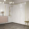 Poppy Apollo 500mm Wetroom Side Panel & Arm | Brushed Brass | RUBY107570