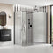 Poppy Apollo 800mm Fluted Wetroom Panel & Side Panel Arm | Black | RUBY107558