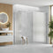 Poppy Apollo 800mm Fluted Wetroom Panel & Side Panel Arm | Chrome | RUBY107534