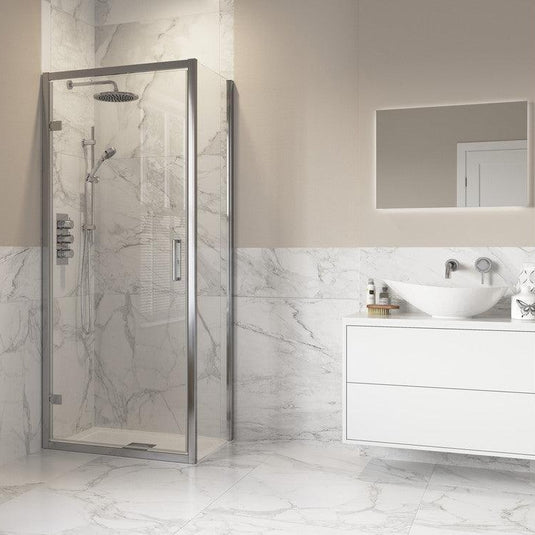 Poppy Apollo 800mm Hinged Door - Chrome - RUBY3814 - Envy Bathrooms Ltd