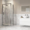 Poppy Apollo 800mm Hinged Door Side Panel | Chrome | RUBY3819