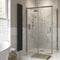 Poppy Apollo 800mm Sliding Door Side Panel | Chrome | RUBY3835