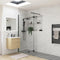 Poppy Apollo Optional 300mm Wetroom Splash Panel | Black | RUBY107551