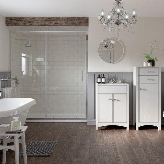 Poppy Duke 1500mm Sliding Door - Chrome - RUBY101454 - Envy Bathrooms Ltd