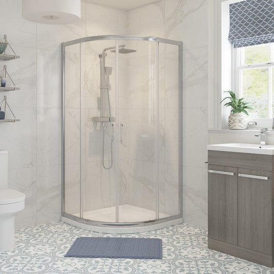 Poppy Harley 800mm 2 Door Quadrant - Chrome - RUBY101427 - Envy Bathrooms Ltd