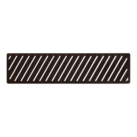 Poppy Linear Tray Waste Cover - Matt Black - RUBY108535 - Envy Bathrooms Ltd