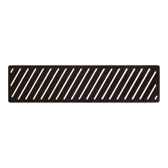 Poppy Linear Tray Waste Cover - Matt Black - RUBY108535 - Envy Bathrooms Ltd