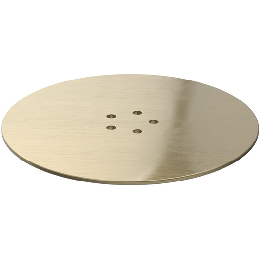 Poppy Low Profile Tray Waste Cover - Brushed Brass - RUBY108974